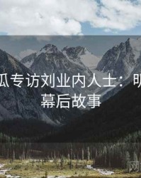 每日吃瓜专访刘业内人士：明星八卦幕后故事