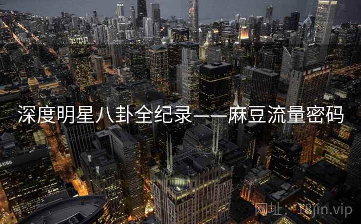 深度明星八卦全纪录——麻豆流量密码